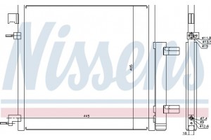 Nissens Συμπυκνωτής, σύστ. Κλιματισμού - 940247
