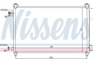 Nissens Συμπυκνωτής, σύστ. Κλιματισμού - 940253