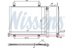 Nissens Συμπυκνωτής, σύστ. Κλιματισμού - 940254