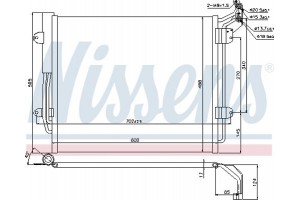 Nissens Συμπυκνωτής, σύστ. Κλιματισμού - 940256