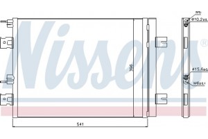 Nissens Συμπυκνωτής, σύστ. Κλιματισμού - 940262