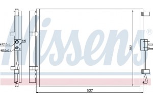 Nissens Συμπυκνωτής, σύστ. Κλιματισμού - 940267