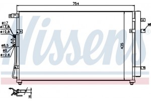 Nissens Συμπυκνωτής, σύστ. Κλιματισμού - 940269