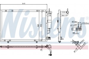 Nissens Συμπυκνωτής, σύστ. Κλιματισμού - 940277
