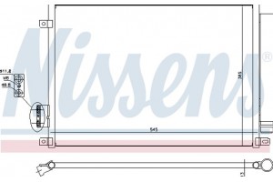 Nissens Συμπυκνωτής, σύστ. Κλιματισμού - 940280