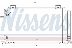 Nissens Συμπυκνωτής, σύστ. Κλιματισμού - 940283