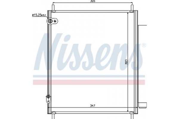 Nissens Συμπυκνωτής, σύστ. Κλιματισμού - 940284