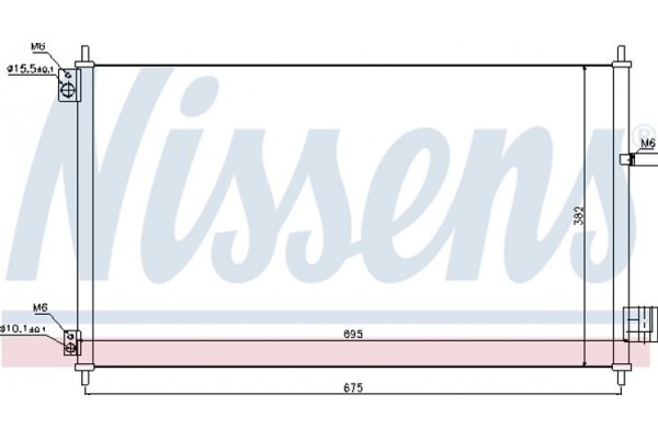 Nissens Συμπυκνωτής, σύστ. Κλιματισμού - 940293