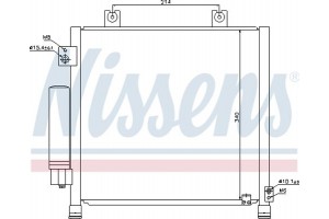 Nissens Συμπυκνωτής, σύστ. Κλιματισμού - 940302