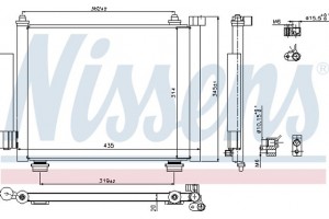Nissens Συμπυκνωτής, σύστ. Κλιματισμού - 940315