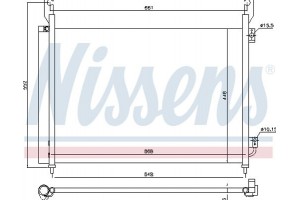 Nissens Συμπυκνωτής, σύστ. Κλιματισμού - 940316
