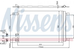 Nissens Συμπυκνωτής, σύστ. Κλιματισμού - 940319