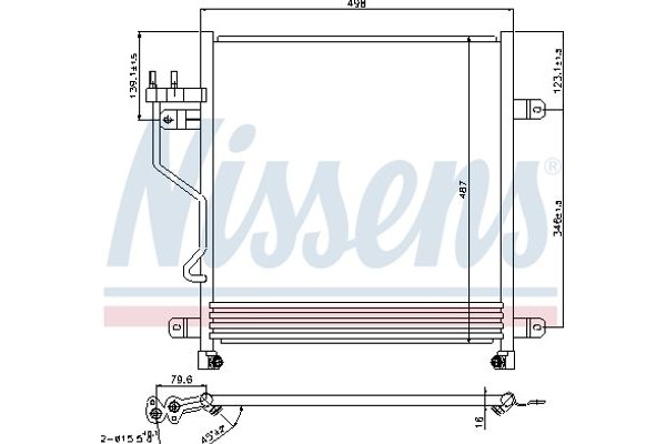 Nissens Συμπυκνωτής, σύστ. Κλιματισμού - 940323