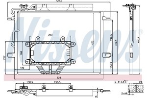 Nissens Συμπυκνωτής, σύστ. Κλιματισμού - 940325