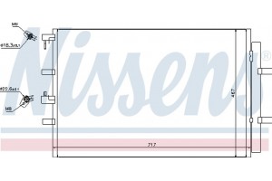 Nissens Συμπυκνωτής, σύστ. Κλιματισμού - 940330