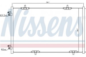 Nissens Συμπυκνωτής, σύστ. Κλιματισμού - 940333