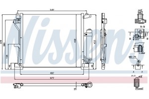 Nissens Συμπυκνωτής, σύστ. Κλιματισμού - 940337