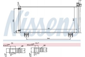 Nissens Συμπυκνωτής, σύστ. Κλιματισμού - 940344