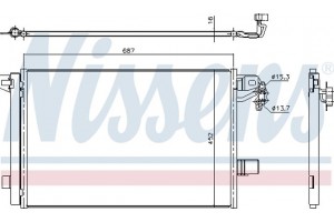 Nissens Συμπυκνωτής, σύστ. Κλιματισμού - 940345