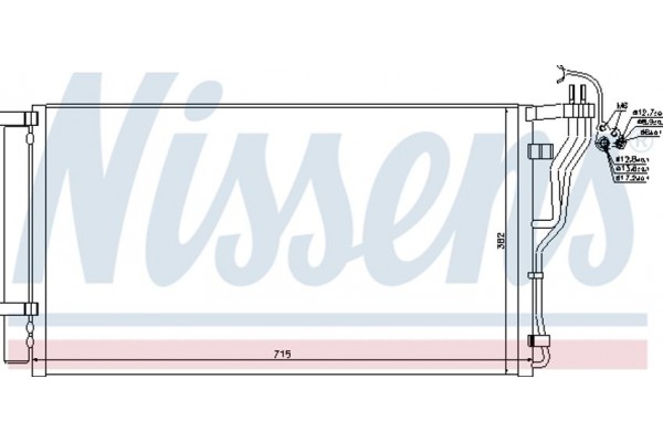 Nissens Συμπυκνωτής, σύστ. Κλιματισμού - 940347