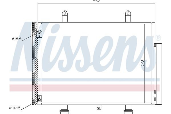 Nissens Συμπυκνωτής, σύστ. Κλιματισμού - 940356