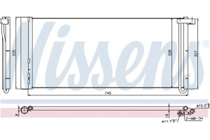 Nissens Συμπυκνωτής, σύστ. Κλιματισμού - 940358