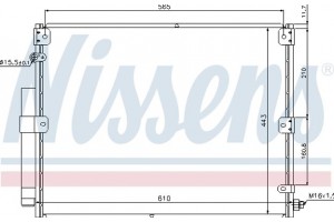 Nissens Συμπυκνωτής, σύστ. Κλιματισμού - 940375