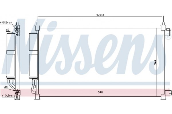 Nissens Συμπυκνωτής, σύστ. Κλιματισμού - 940382