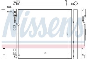 Nissens Συμπυκνωτής, σύστ. Κλιματισμού - 940386