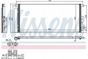 Nissens Συμπυκνωτής, σύστ. Κλιματισμού - 940390