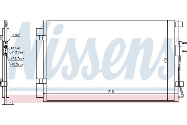 Nissens Συμπυκνωτής, σύστ. Κλιματισμού - 940392