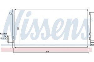 Nissens Συμπυκνωτής, σύστ. Κλιματισμού - 940395