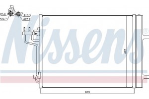 Nissens Συμπυκνωτής, σύστ. Κλιματισμού - 940398