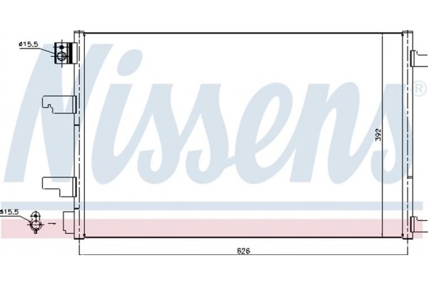 Nissens Συμπυκνωτής, σύστ. Κλιματισμού - 940402