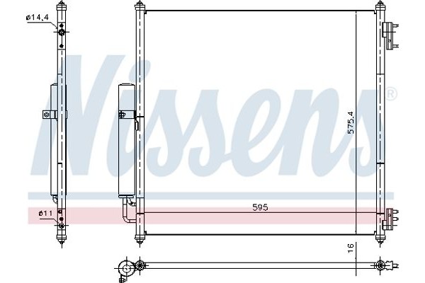 Nissens Συμπυκνωτής, σύστ. Κλιματισμού - 940408