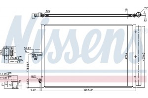 Nissens Συμπυκνωτής, σύστ. Κλιματισμού - 940412
