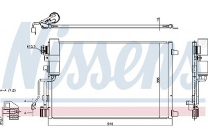 Nissens Συμπυκνωτής, σύστ. Κλιματισμού - 940417