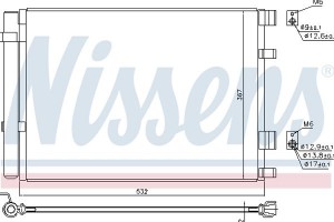 Nissens Συμπυκνωτής, σύστ. Κλιματισμού - 940425