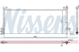 Nissens Συμπυκνωτής, σύστ. Κλιματισμού - 940429