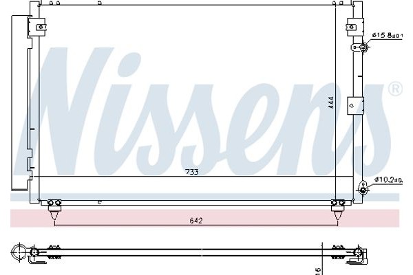 Nissens Συμπυκνωτής, σύστ. Κλιματισμού - 940433