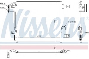 Nissens Συμπυκνωτής, σύστ. Κλιματισμού - 940441
