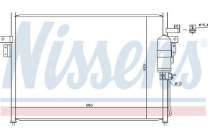 Nissens Συμπυκνωτής, σύστ. Κλιματισμού - 940445