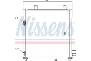 Nissens Συμπυκνωτής, σύστ. Κλιματισμού - 940447