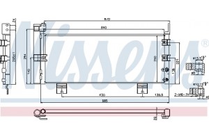 Nissens Συμπυκνωτής, σύστ. Κλιματισμού - 940450