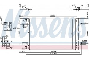 Nissens Συμπυκνωτής, σύστ. Κλιματισμού - 940458