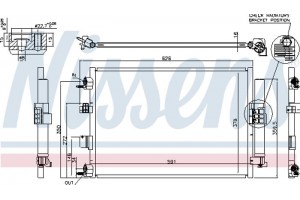 Nissens Συμπυκνωτής, σύστ. Κλιματισμού - 940463