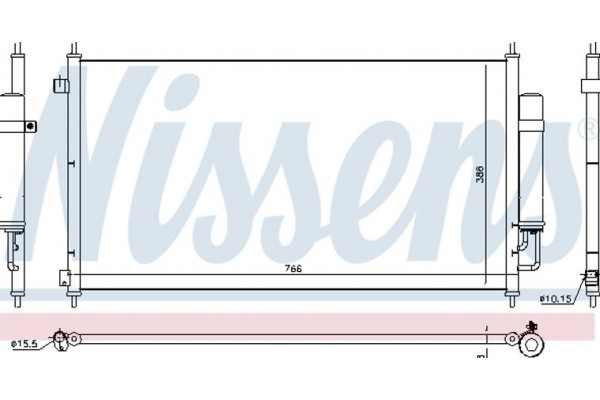 Nissens Συμπυκνωτής, σύστ. Κλιματισμού - 940467