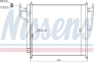 Nissens Συμπυκνωτής, σύστ. Κλιματισμού - 940503