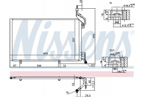 Nissens Συμπυκνωτής, σύστ. Κλιματισμού - 940515