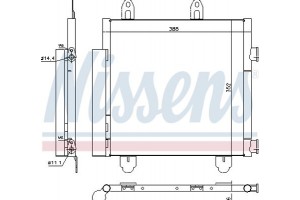 Nissens Συμπυκνωτής, σύστ. Κλιματισμού - 940522